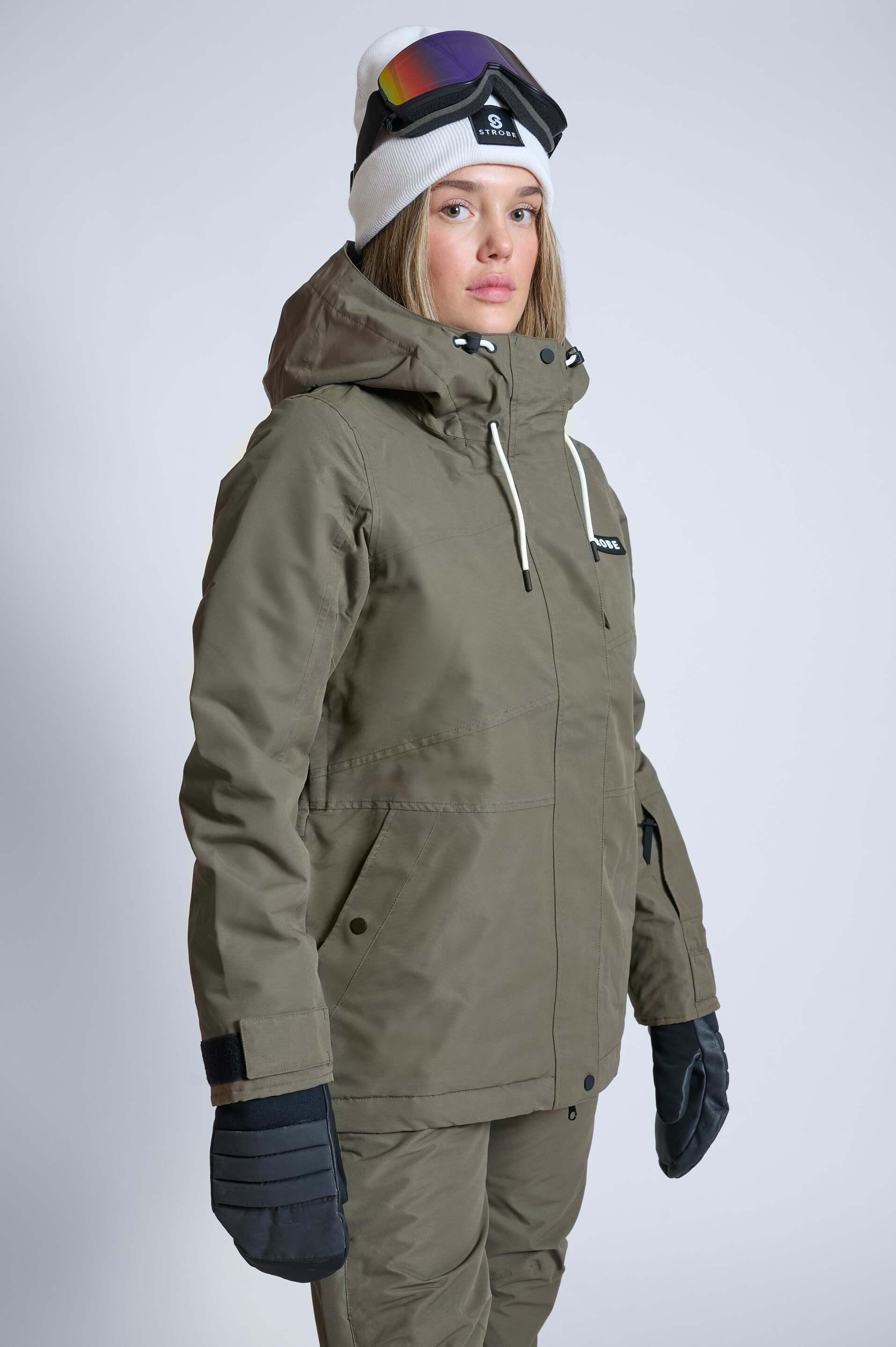 Aura Skidjacka Olive Green - Dam