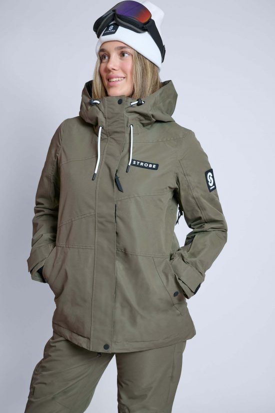 Aura Skidjacka Olive Green - Dam