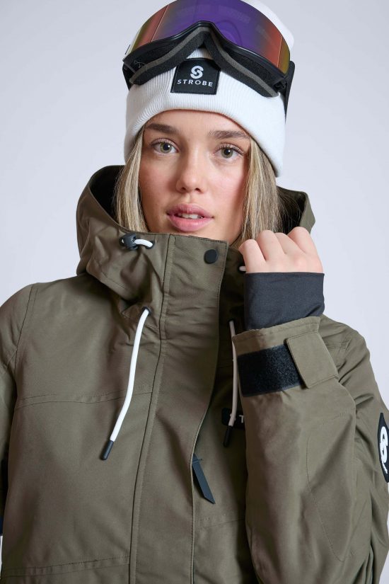 Aura Skidjacka Olive Green - Dam