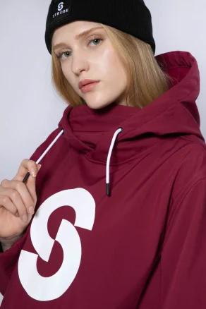 Epic Shred Hoodie Burgundy - Dam